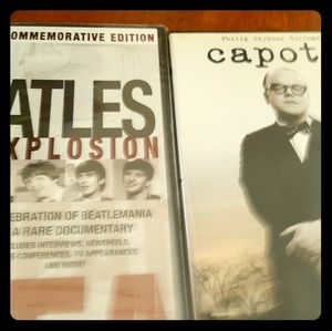 The Beatles Explosion documentary + Capote DVDs